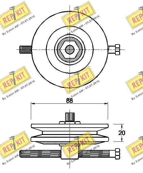 Belt Tensioner, V-ribbed belt