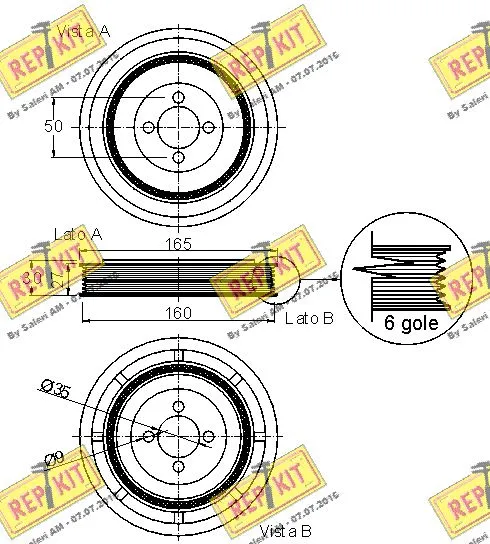 Belt Pulley, crankshaft
