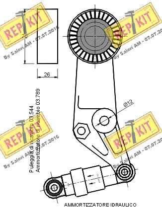 Belt Tensioner, V-ribbed belt