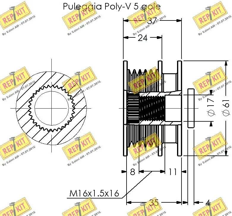 Alternator Freewheel Clutch