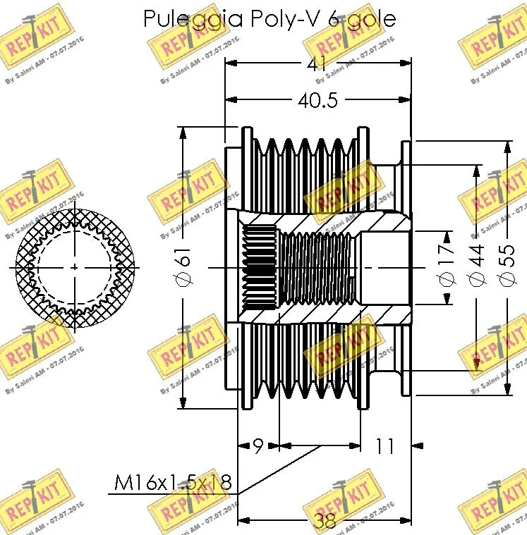 Alternator Freewheel Clutch