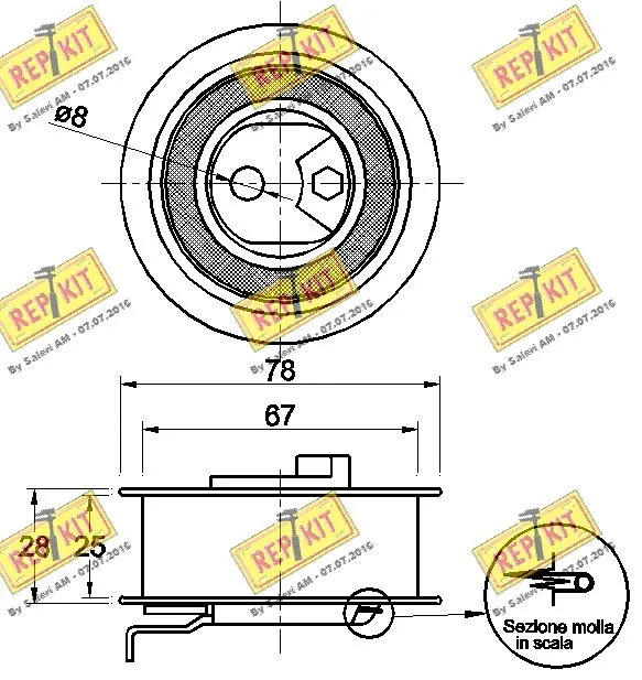 Tensioner Pulley, timing belt