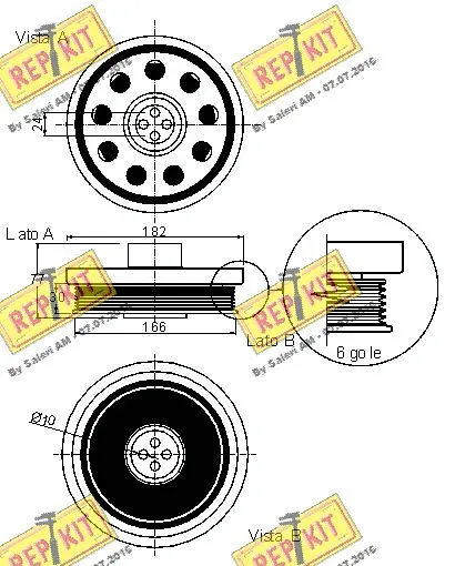 Belt Pulley, crankshaft