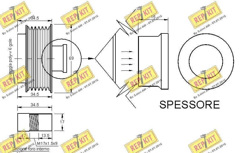 Alternator Freewheel Clutch