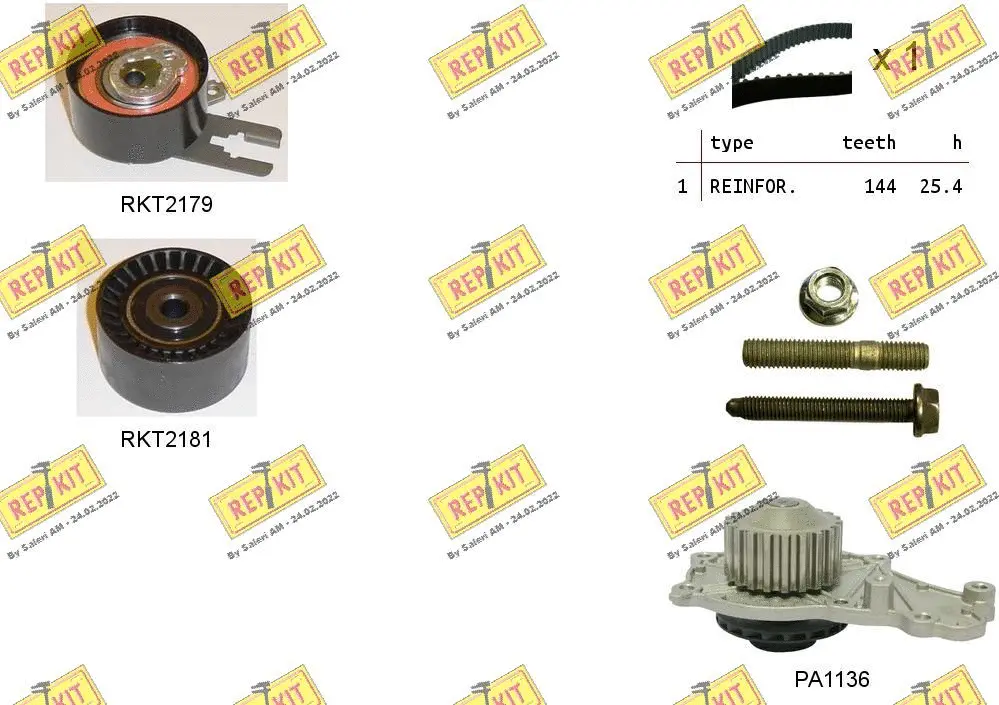 Water Pump & Timing Belt Kit (RKTK0860PA)