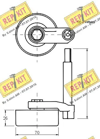 Belt Tensioner, V-ribbed belt