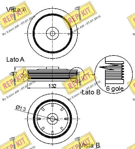 Belt Pulley, crankshaft