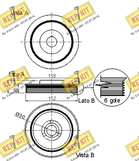 Belt Pulley, crankshaft