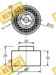 Deflection/Guide Pulley, timing belt
