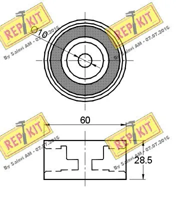 Deflection/Guide Pulley, timing belt