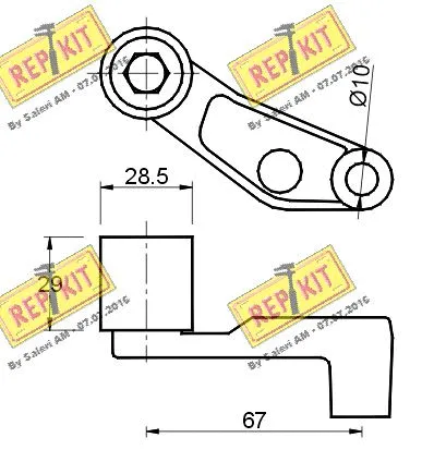 Deflection/Guide Pulley, timing belt