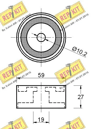 Deflection/Guide Pulley, timing belt