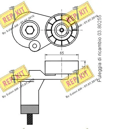 Belt Tensioner, V-ribbed belt