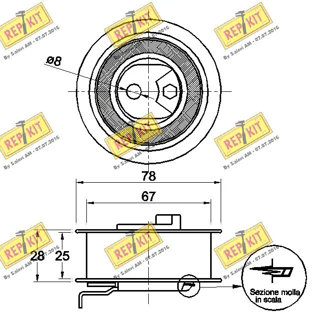 Tensioner Pulley, timing belt