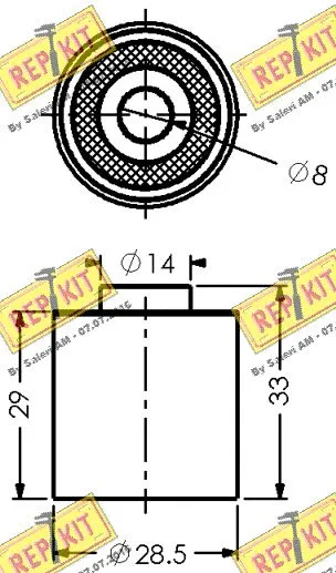 Deflection/Guide Pulley, timing belt