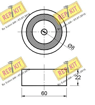 Deflection/Guide Pulley, V-ribbed belt