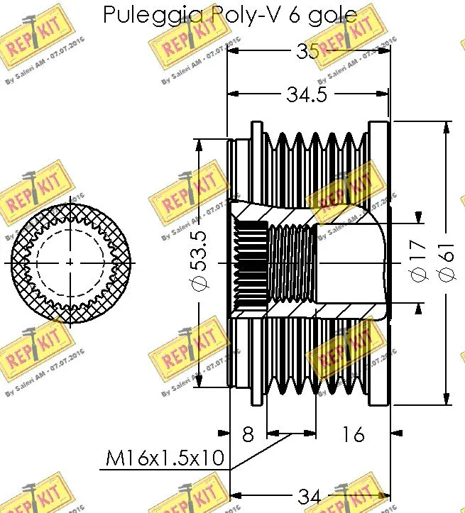 Alternator Freewheel Clutch