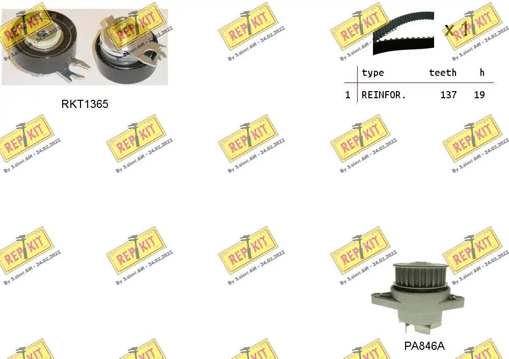 Water Pump & Timing Belt Kit (RKTK0854PA)