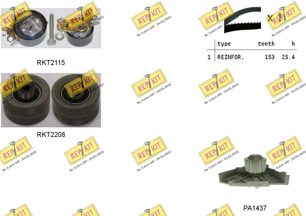 Water Pump & Timing Belt Kit (RKTK0948PA)