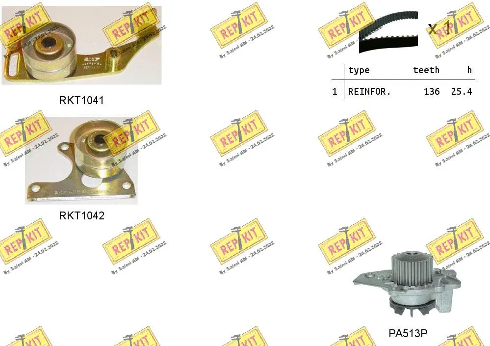 Water Pump & Timing Belt Kit (RKTK0871PA)