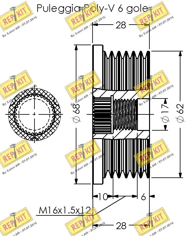 Alternator Freewheel Clutch