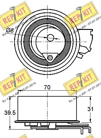 Tensioner Pulley, timing belt