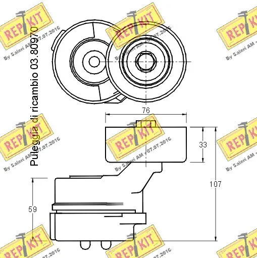 Belt Tensioner, V-ribbed belt
