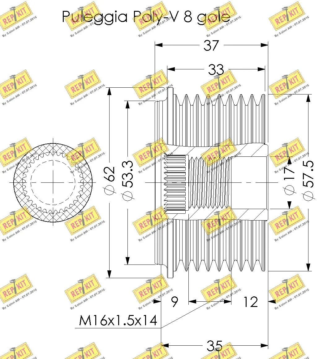 Alternator Freewheel Clutch