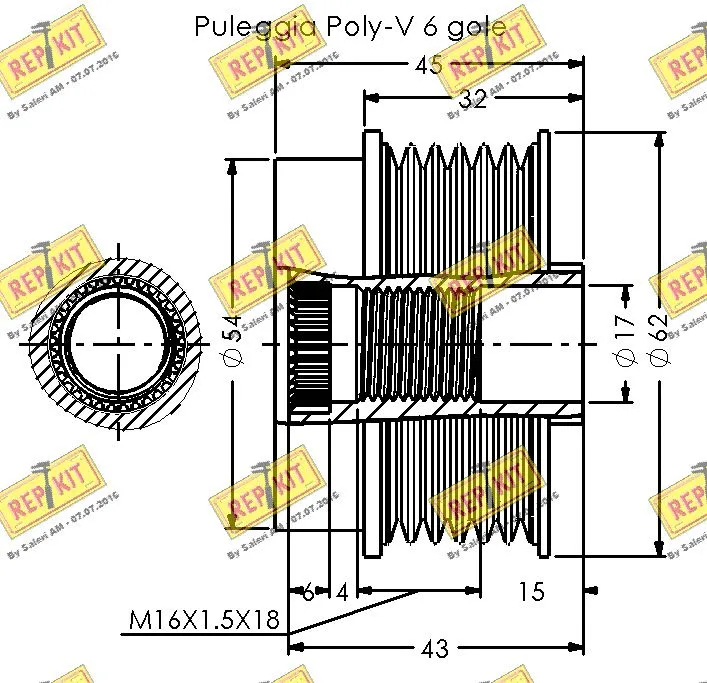 Alternator Freewheel Clutch