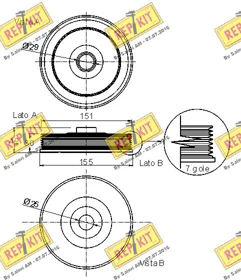 Belt Pulley, crankshaft