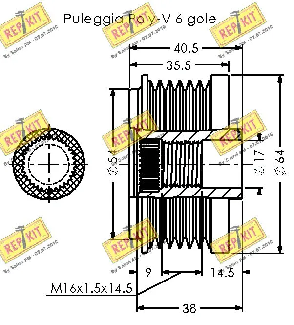 Alternator Freewheel Clutch