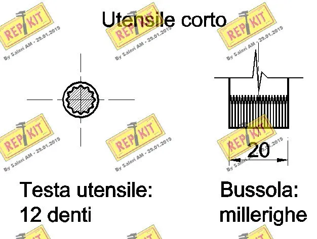 Mounting Set, deflection-/guide pulley (V-ribbed belt)