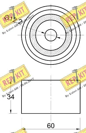 Deflection/Guide Pulley, timing belt
