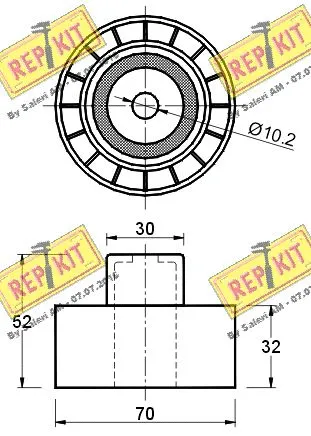 Deflection/Guide Pulley, timing belt