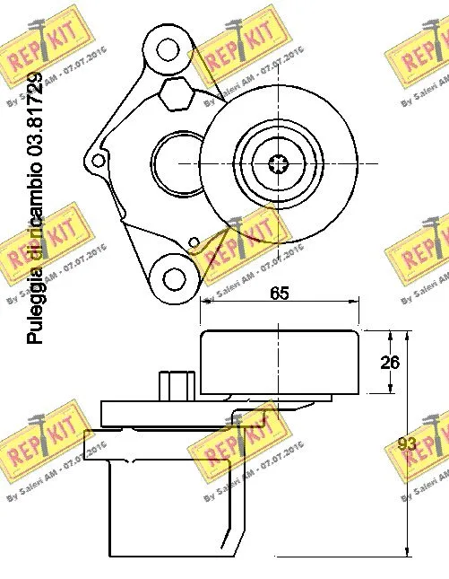 Belt Tensioner, V-ribbed belt