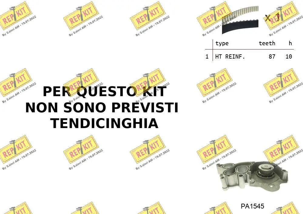 Water Pump & Timing Belt Kit (RKTK0B03PA)