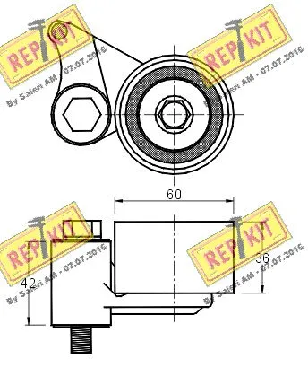 Tensioner Pulley, timing belt