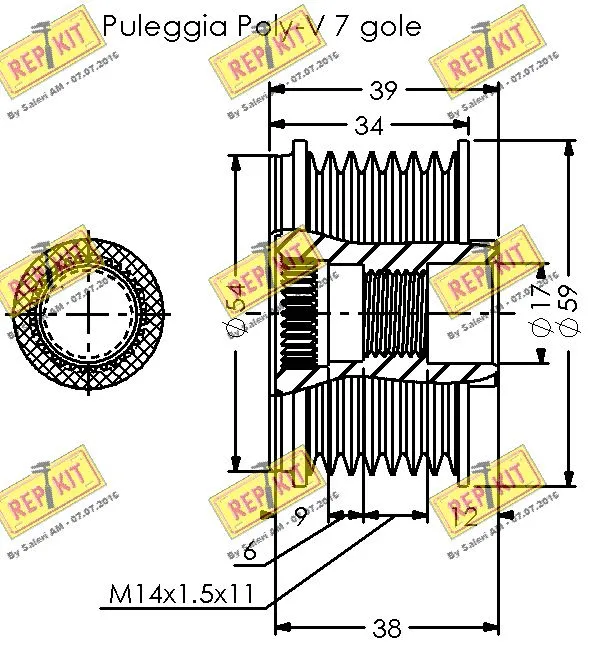 Alternator Freewheel Clutch