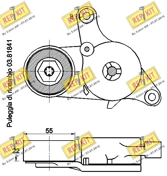 Belt Tensioner, V-ribbed belt