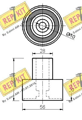 Deflection/Guide Pulley, timing belt