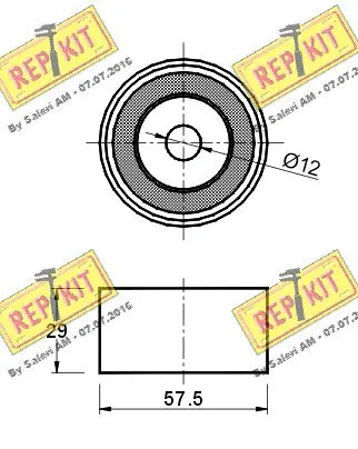 Deflection/Guide Pulley, timing belt