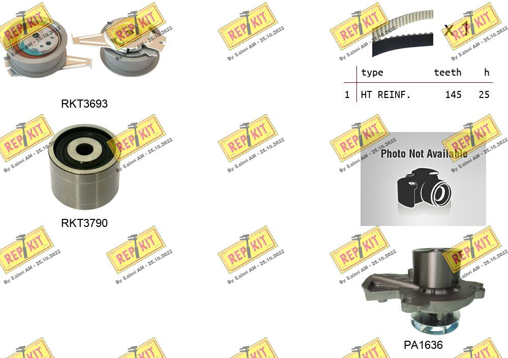 Water Pump & Timing Belt Kit (RKTK1181PA)