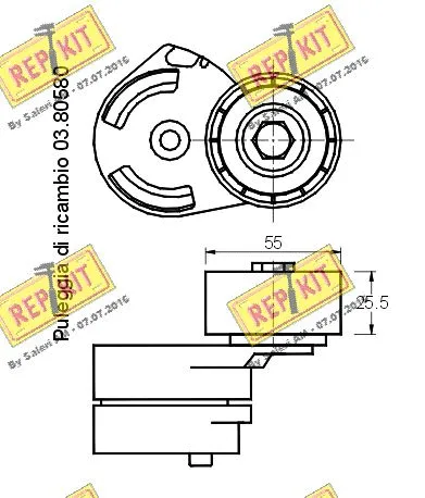 Belt Tensioner, V-ribbed belt