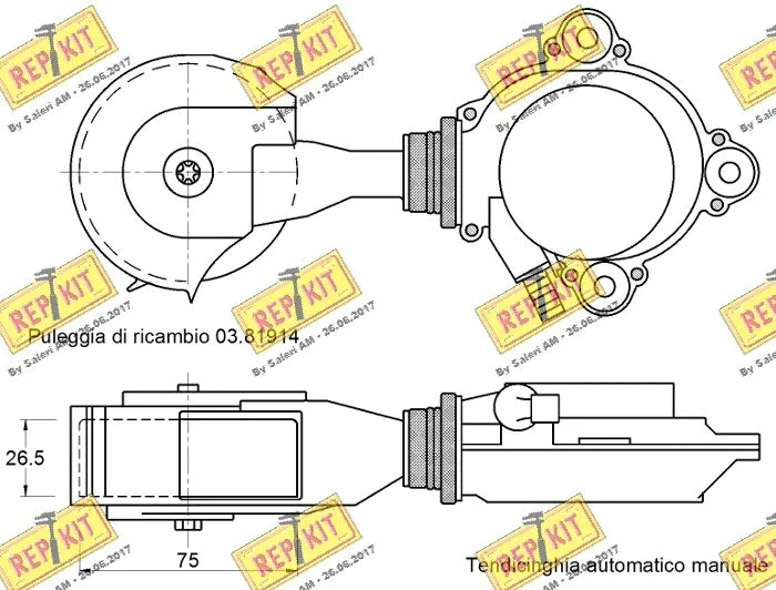Belt Tensioner, V-ribbed belt