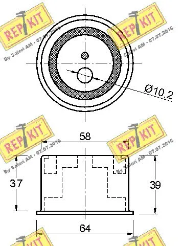 Tensioner Pulley, timing belt