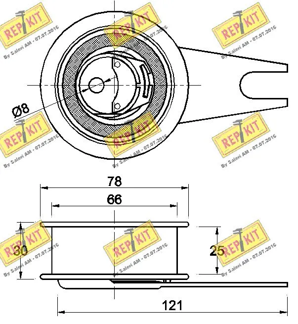 Tensioner Pulley, timing belt