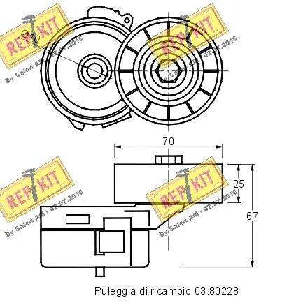 Belt Tensioner, V-ribbed belt