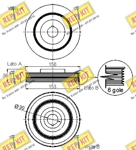 Belt Pulley, crankshaft