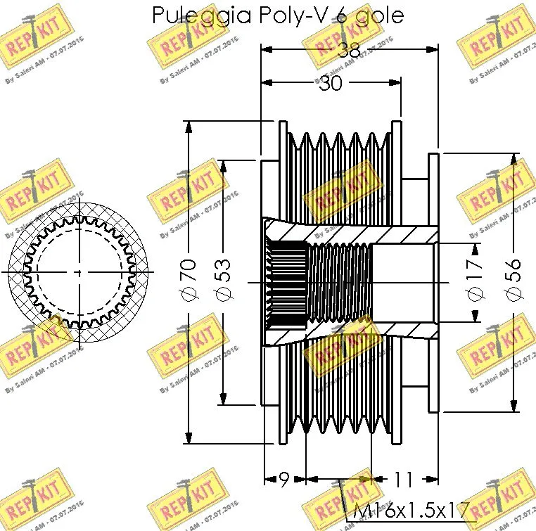 Alternator Freewheel Clutch
