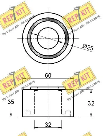 Deflection/Guide Pulley, timing belt